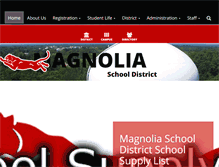 Tablet Screenshot of magnoliaschools.net